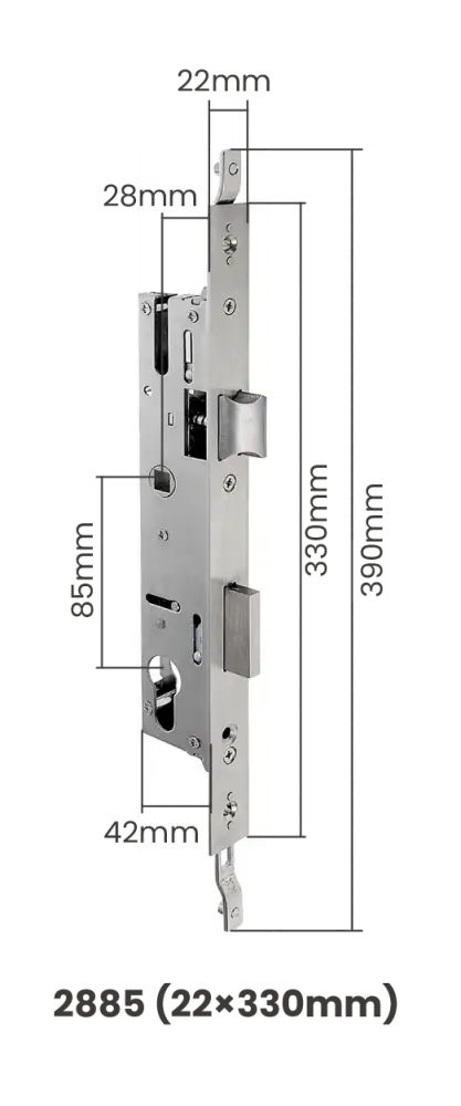 SABER Smart Door Lock - Silver - Smart Door Lock