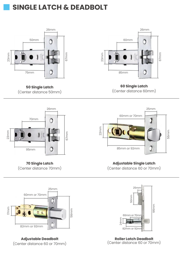 Single Latch & Deadbolt