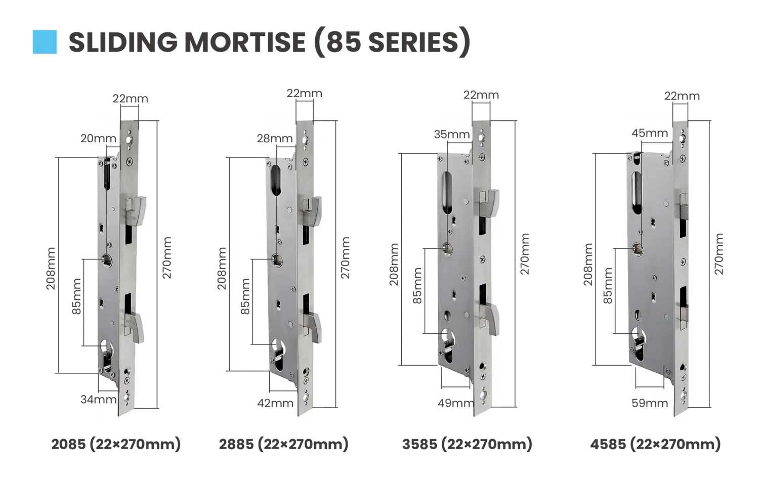 Sliding Mortice (85 Series)