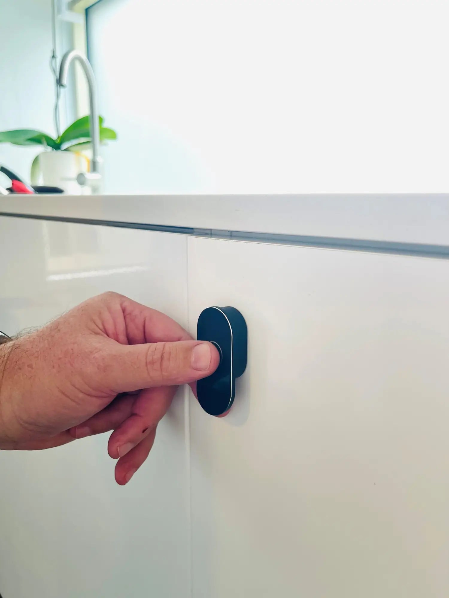 Keyless smart cabinet and drawer locks featuring ongoing technical support.