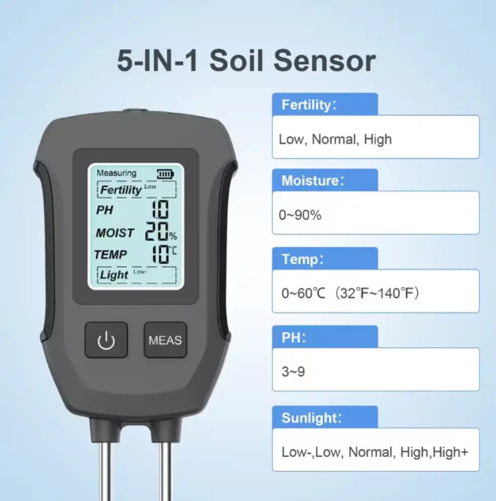 Smart Soil Sensor 5 in 1