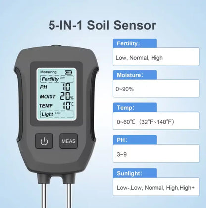 Smart Soil Sensor 5 in 1