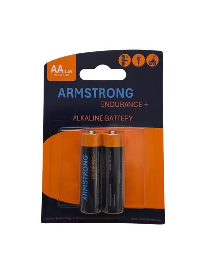 Armstrong AA Alkaline Batteries - 2 Pack - Alkaline Battery
