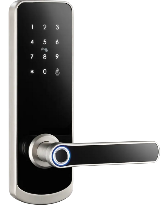 OmniEntry Smart Door Lock-Satin-Nickel