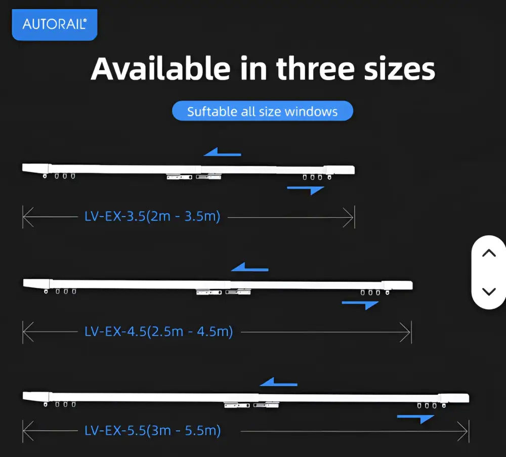 Smart Extendable Curtain Rails - 99.95 / 89.95 - Smart Curtain Rail