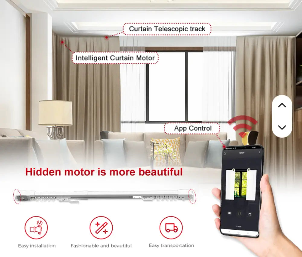 Smart Extendable Curtain Rails - 99.95 / 89.95 - Smart Curtain Rail