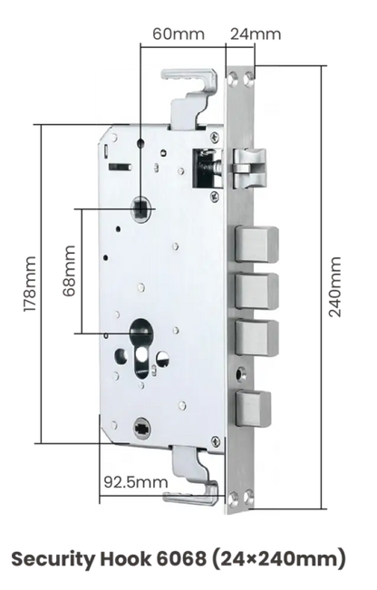 VITRA Smart Door Lock - Black - Smart Door Lock