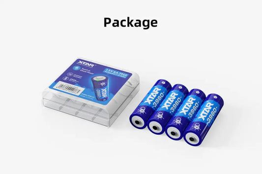 XTAR AA 1.5V 3960mWh Rechargeable Li-ion Battery - 4 Pack